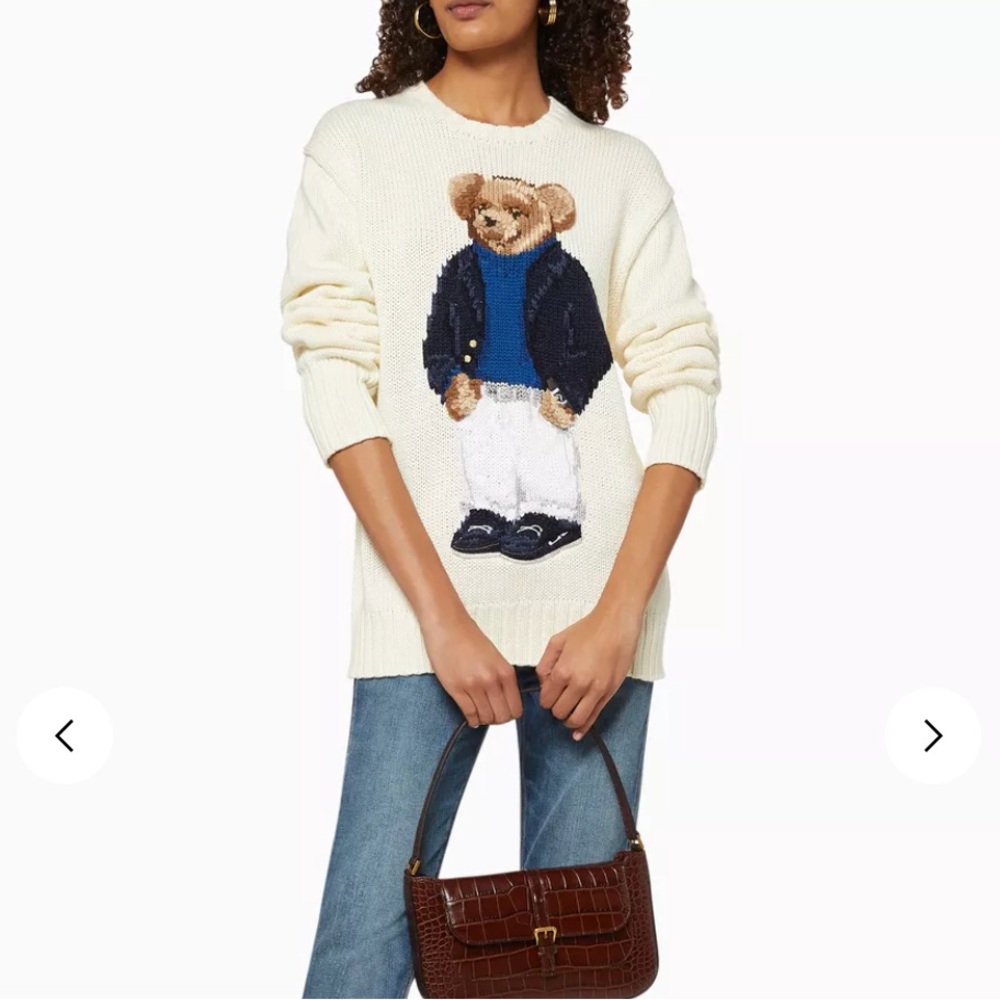 SOLD • Polo Ralph Lauren Polo Bear Cotton Crewneck Sweater - size M